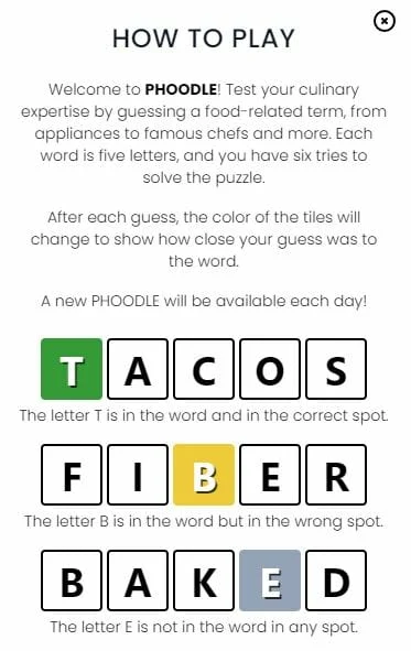 how to play phoodle word game
