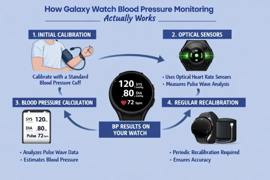 How Galaxy Watch Blood Pressure Monitoring Actually Works
